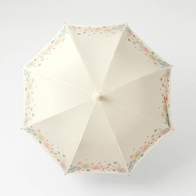 アイボリー（刺繍のようなお花畑）