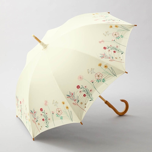 刺繍が美しい１級遮光晴雨兼用日傘／イングリッシュガーデン 「ミニラボ」