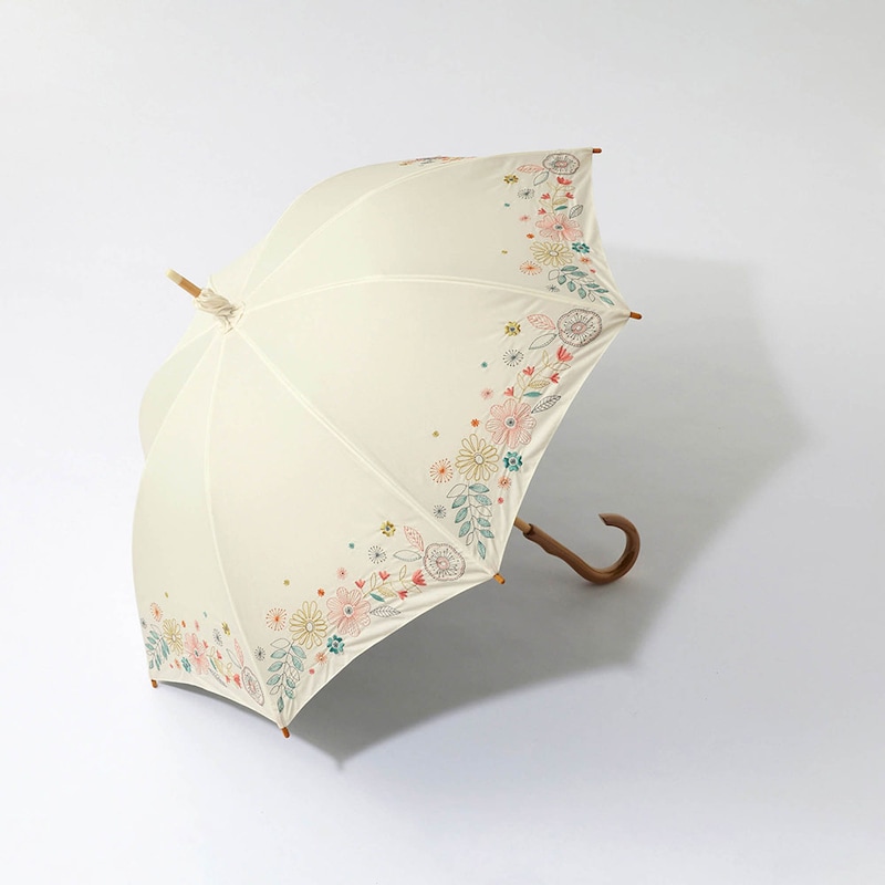 アイボリー（刺繍のようなお花畑）