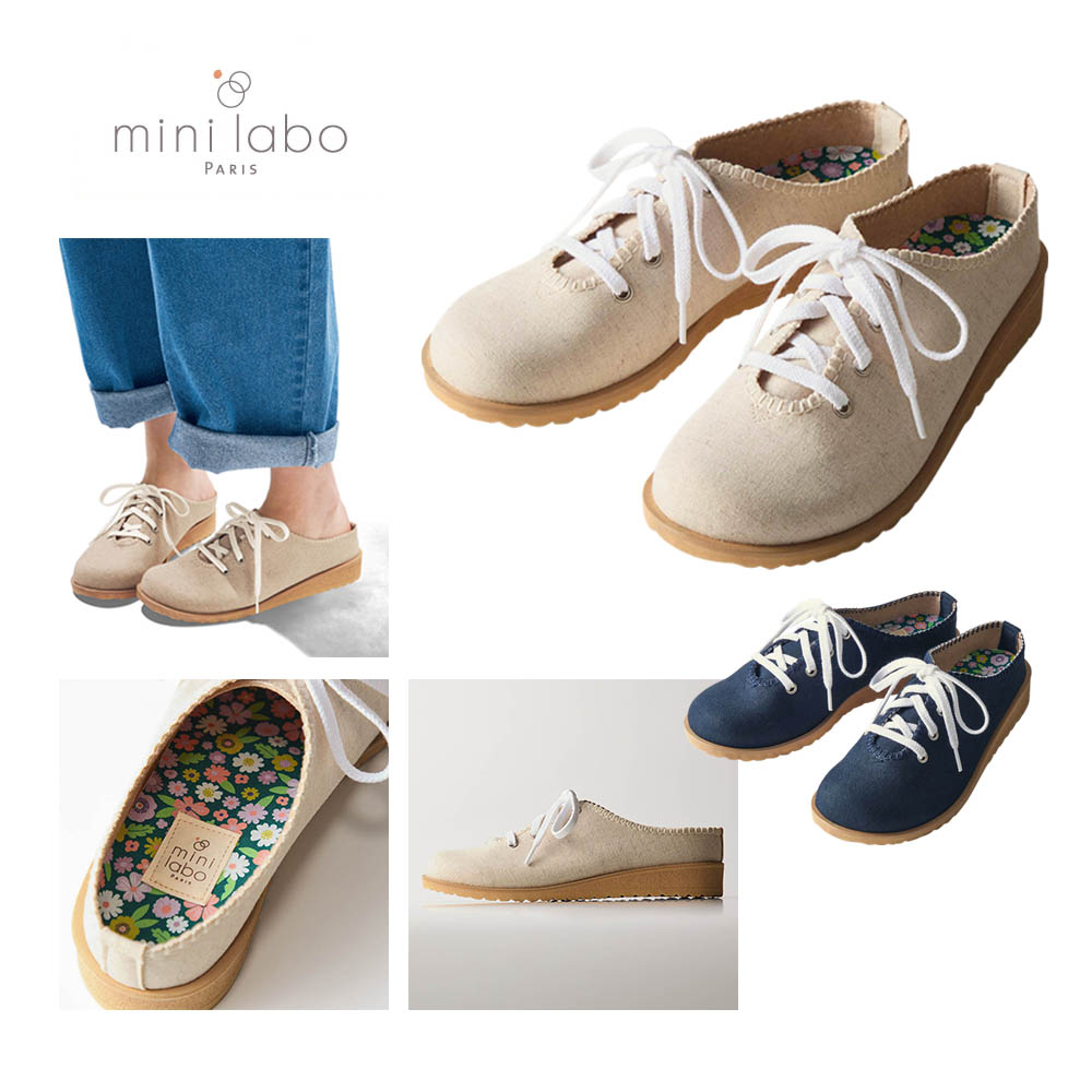 【ミニラボ/mini labo】中敷きが可愛いスニーカーサボ[日本製]/ローラ 「ミニラボ」