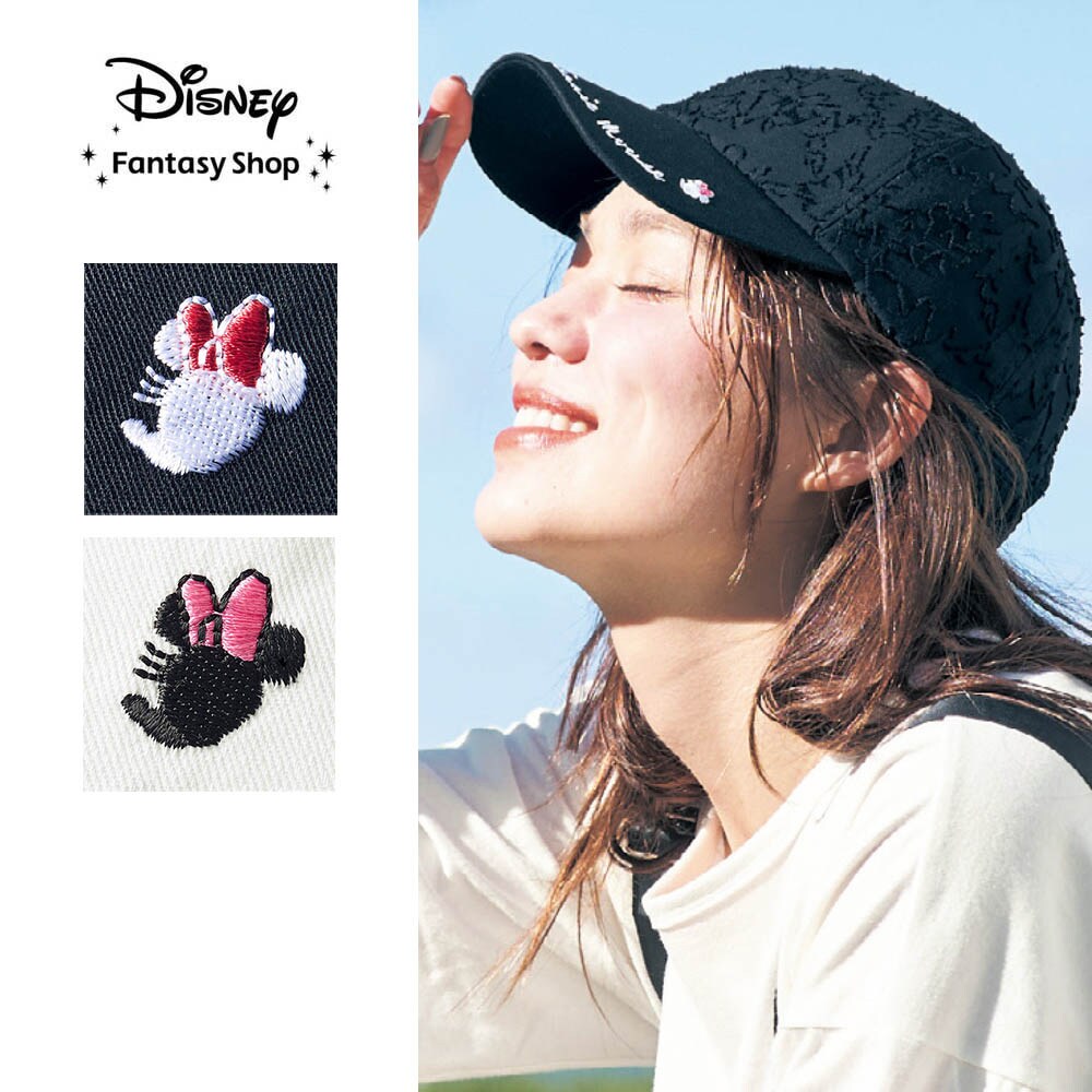 【ディズニー/Disney】レース素材キャップ「ミニーマウス」