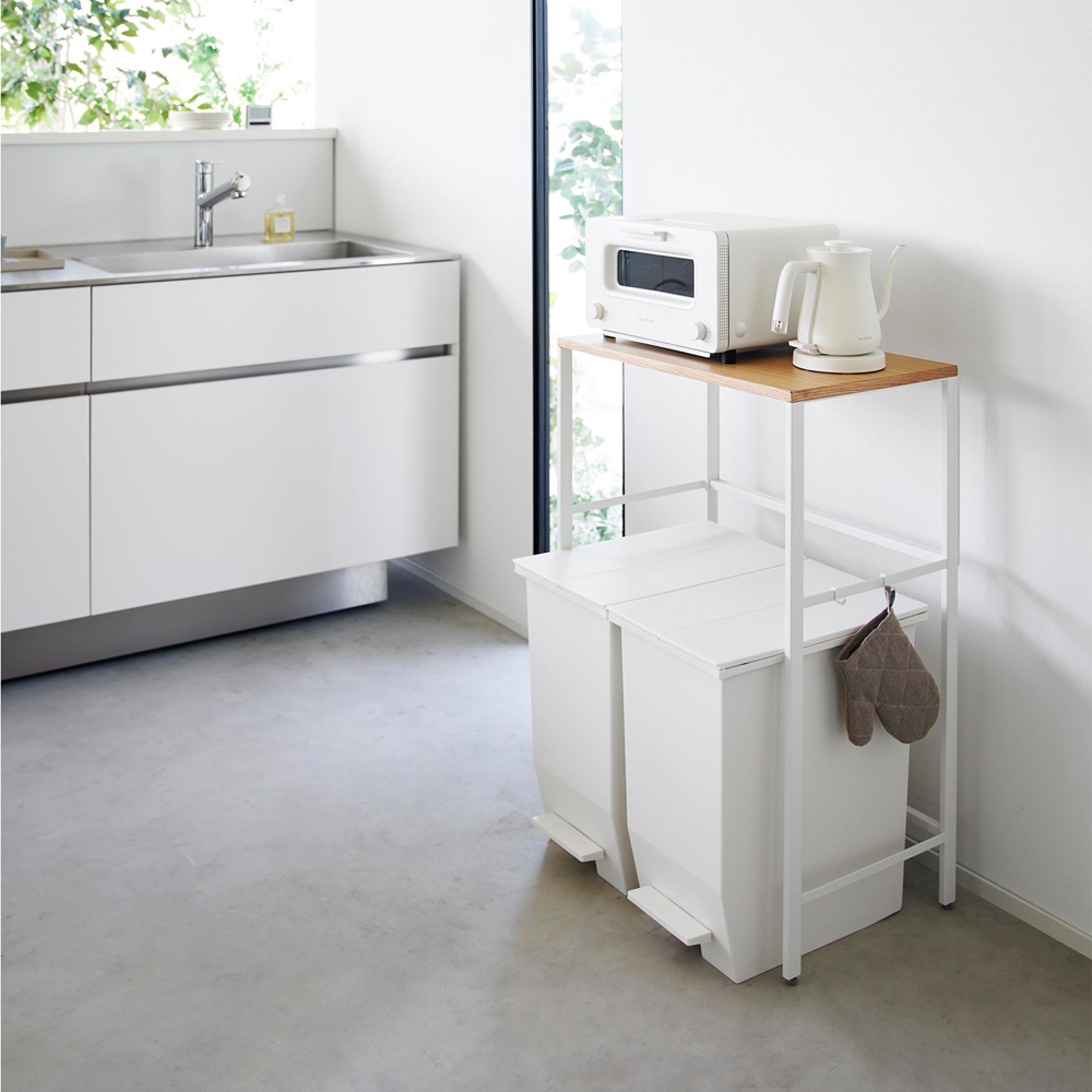 【タワー/tower】分別ごみ箱上ラック 【タワー/tower】分別ごみ箱上ラック