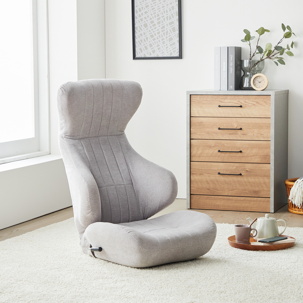 【ベルメゾン】身体にフィットするレバー式リクライニング座椅子