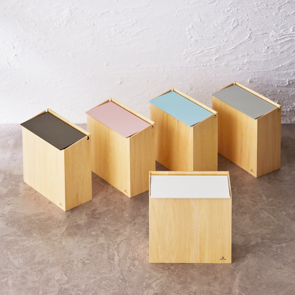 【ヤマト工芸】シナ材の木目が美しいスリムダストボックス SLIM DUST