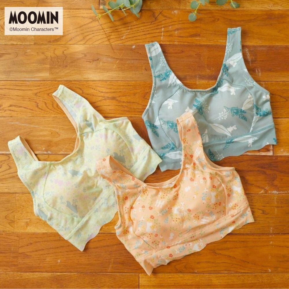 【ムーミン/MOOMIN】軽やかな着心地、美しい私。さらり軽やかハーフトップ 「ムーミン」