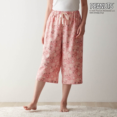 ひんやり涼しい7分丈ルームパンツ 「スヌーピー」