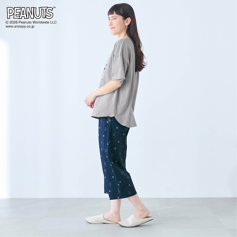 モデル身長166cm／M ※写真は撮影用のため股下+4㎝になります。