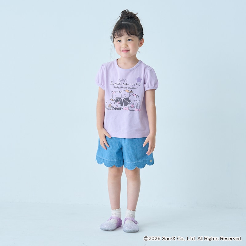 モデル身長107cm／110　パープル着用