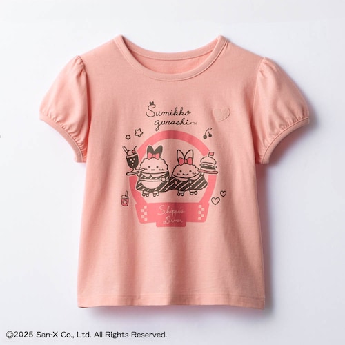 薄くて涼しい名札ココ半袖パフTシャツ 「すみっコぐらし」