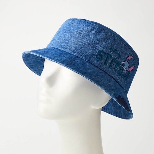 デニム刺繍バケットハット「スティッチ」
