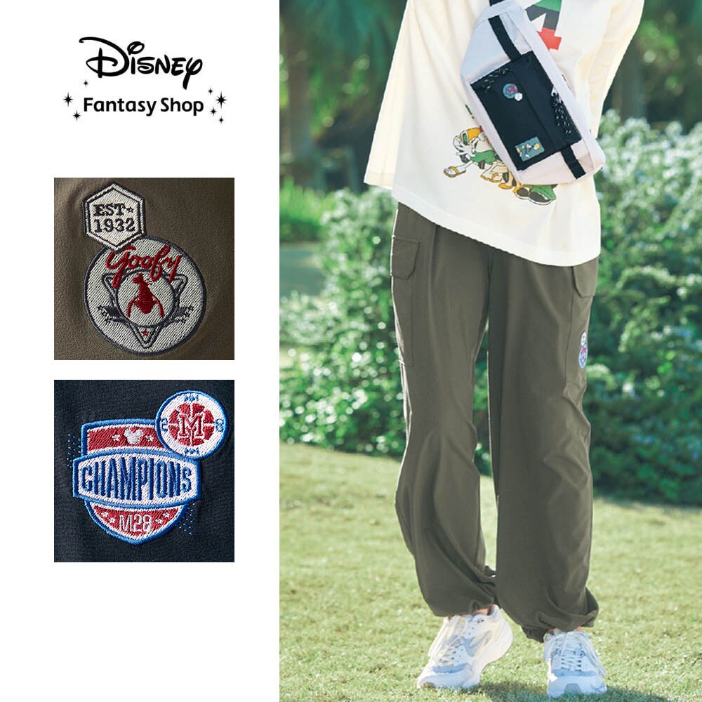 【ディズニー/Disney】軽くて動きやすいパラシュートパンツ(選べるキャラクター)