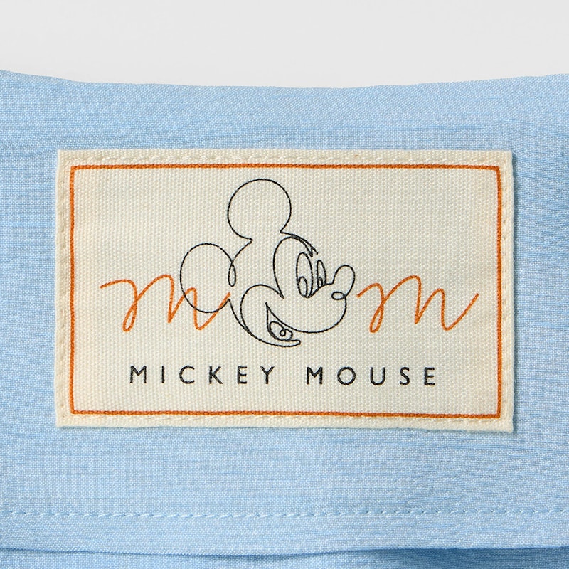衿元のネーム／ライトブルー（ミッキーマウス）