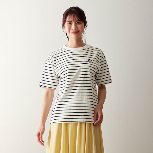 ユニセックスちびかお刺繍Ｔシャツ（選べるキャラクター）