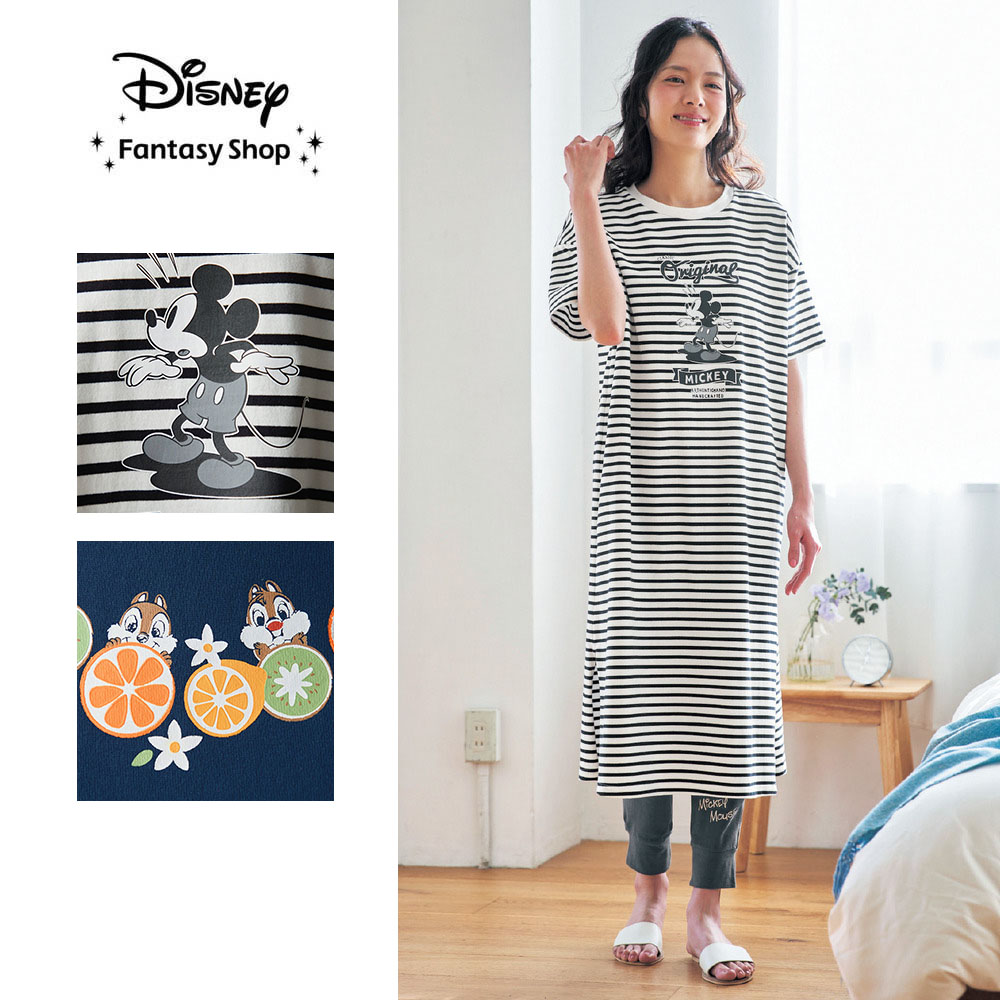 【ディズニー/Disney】胸2重ルームワンピース(選べるキャラクター)