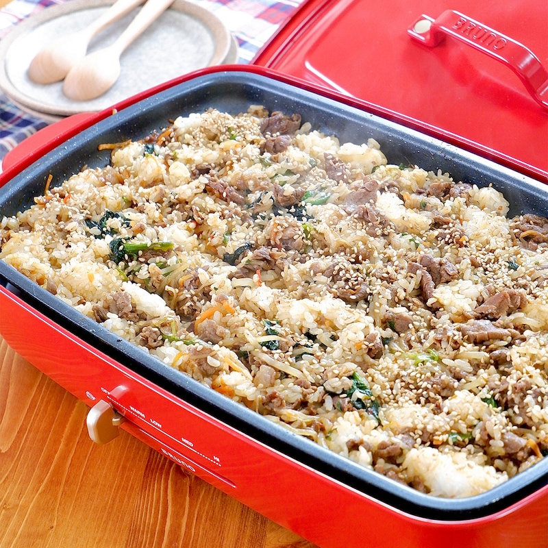 保温から焼き目がしっかり付く温度まで無段階で調節可能