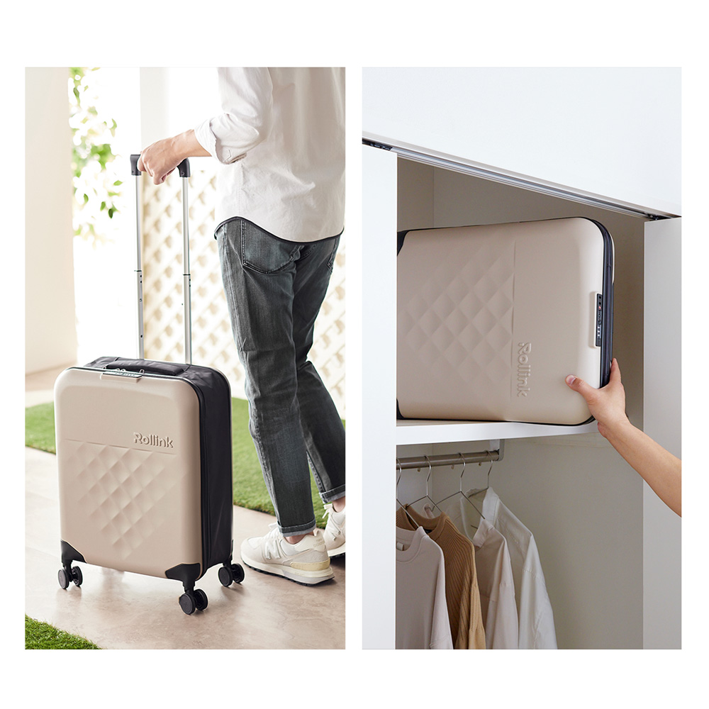【ベルメゾン】もう収納に困らない 薄くたためるスーツケース「Rollink」 【機内持ち込み対応】 【ベルメゾン】もう収納に困らない 薄くたためるスーツケース「Rollink」 【機内持ち込み対応】