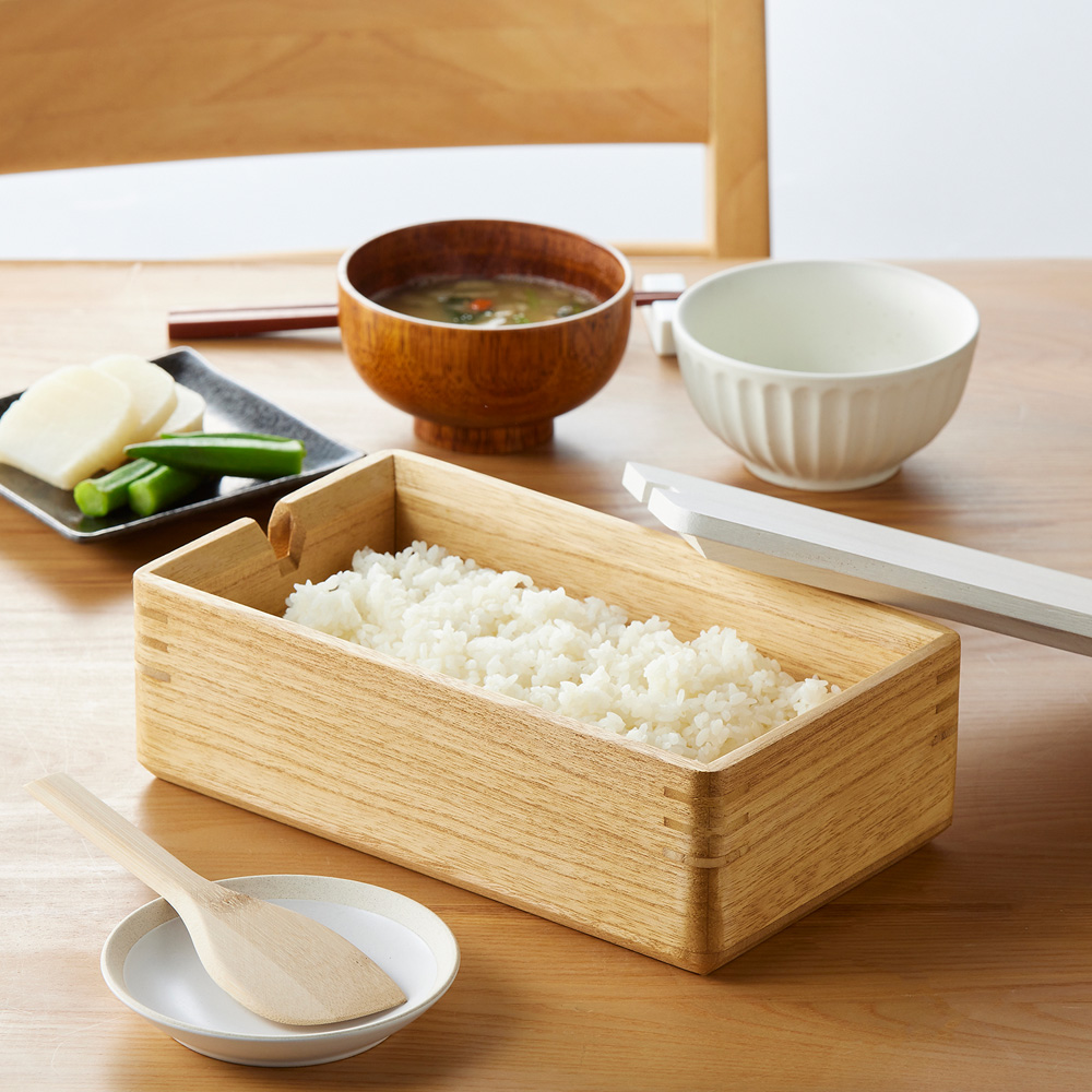 【ベルメゾン】桐製レンジあたためできるおひつ 【電子レンジ・冷凍可】