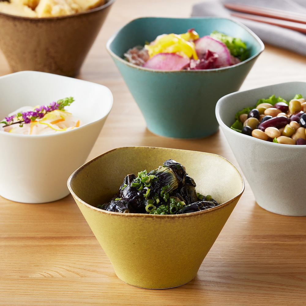 【ベルメゾン】美濃焼 和洋マルチに使えるボウル5色セット 【食洗機/電子レンジ対応】