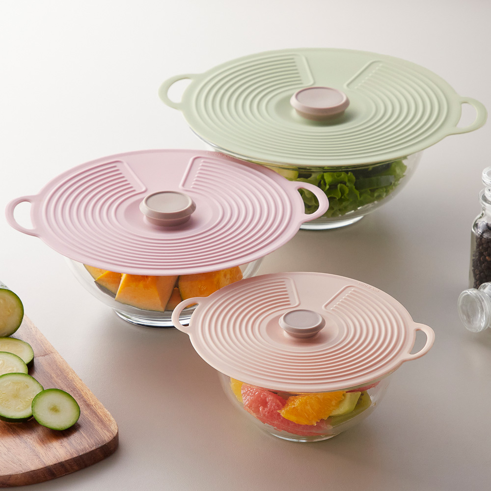 【ベルメゾン】繰り返し使えるシリコーン製フタ 【電子レンジ・食洗機対応】