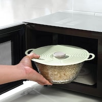 電子レンジで温める時、上に乗せてラップ代わりに