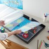 【ベルメゾン】画用紙も小型立体作品もまとめて収納できる作品ファイル 【四つ切画用紙・7枚収納】