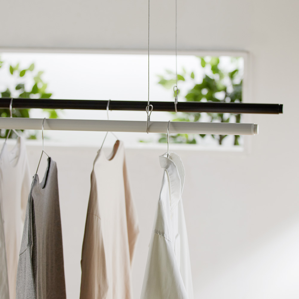 【ベルメゾン】Simple laundry bar「Sen」【物干し竿】