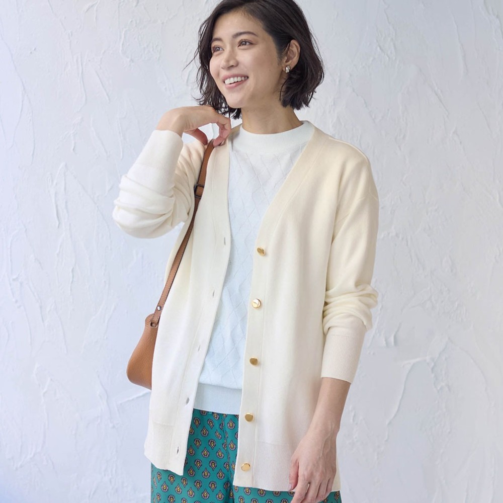 【スタイルノート/StyleNote】Vネックカーディガン[日本製]