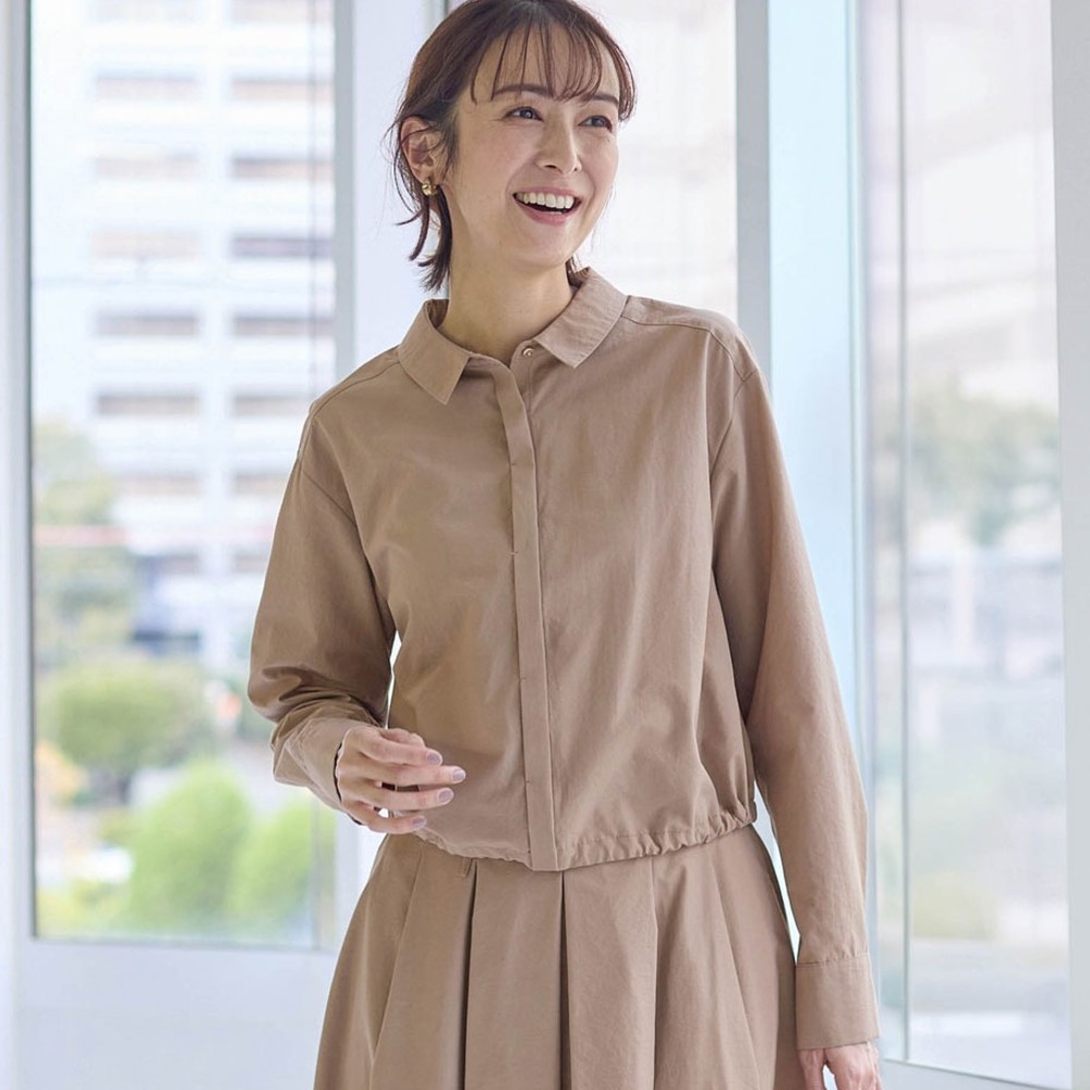 【スタイルノート/StyleNote】裾ギャザーデザインブラウス