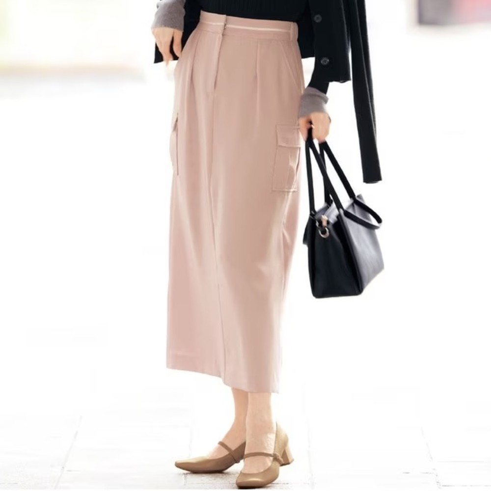 【スタイルノート/StyleNote】サテンカーゴスカート