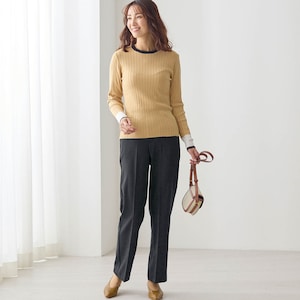 モデル身長173cm／M ※写真は撮影用のため股下+6cmになります。