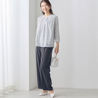モデル身長170cm／M ※写真は撮影用のため股下+6cmになります。