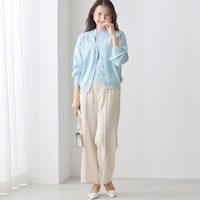 モデル身長170cm／M ※写真は撮影用のため股下+6cmになります。