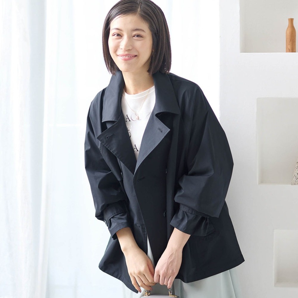 【スタイルノート/StyleNote】ライトハーフコート【撥水・花粉防止】