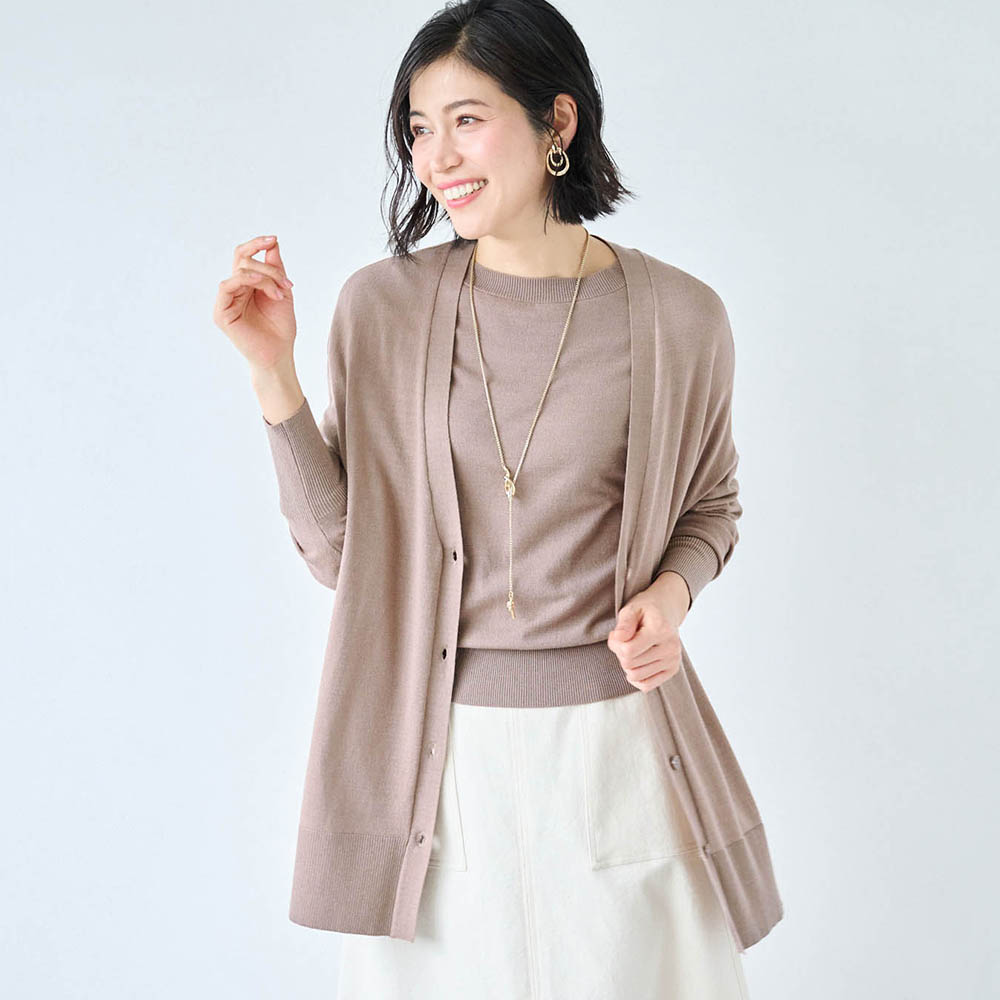 【スタイルノート/StyleNote】制服のように着られるオフィスカーディガン 【スタイルノート/StyleNote】制服のように着られるオフィスカーディガン