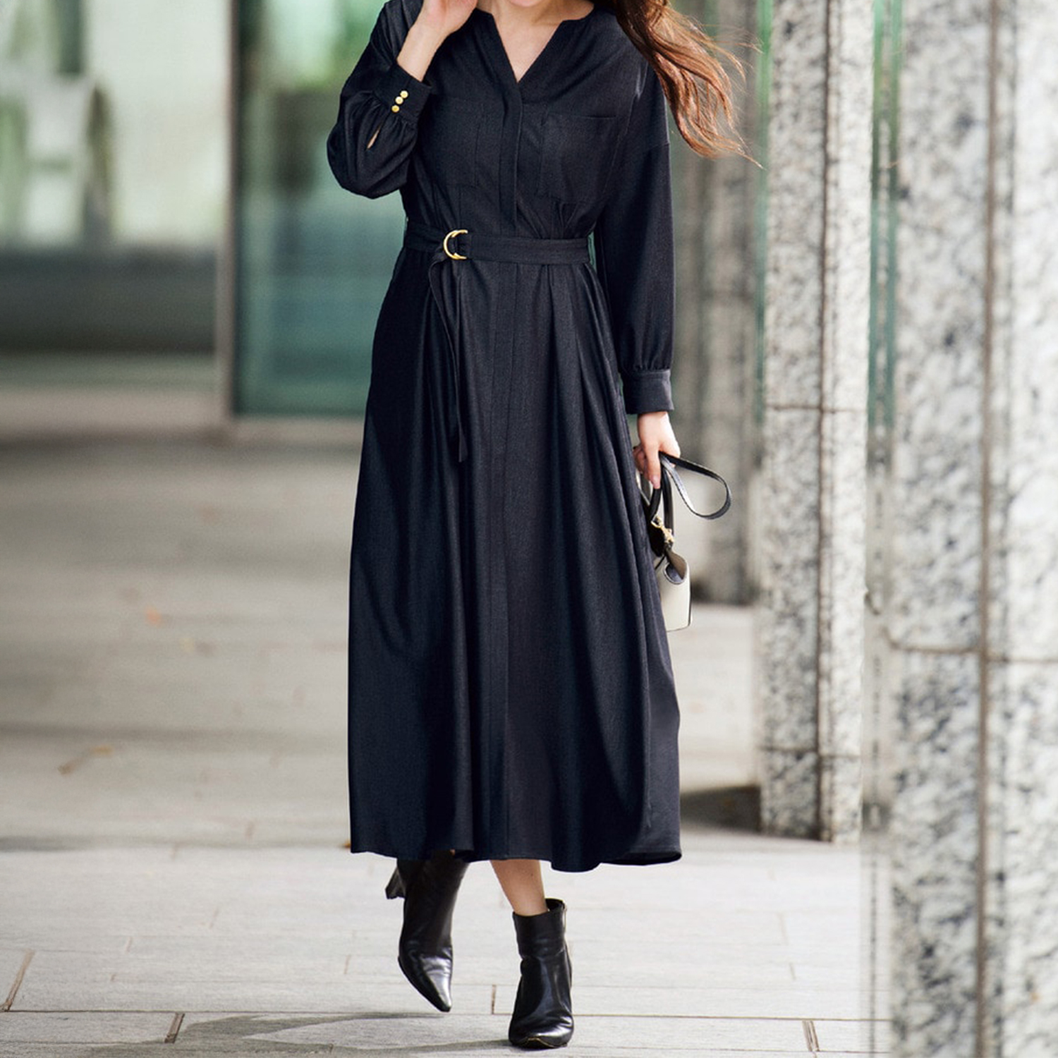 デニム調ワンピース(スタイルノート/StyleNote) デニム調ワンピース(スタイルノート/StyleNote)