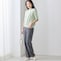 モデル身長170cm／M ※写真は撮影用のため股下+6cmになります。パンツのみ着用