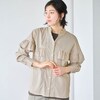【スタイルノート/StyleNote】シワになりにくいフリル使いブラウス【形態安定】