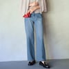 【スタイルノート/StyleNote】切替えデザインワイドデニム 【プチ・トールサイズあり】