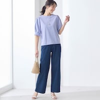 モデル身長173cm／M ※写真は撮影用のため股下+6cmになります。