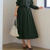 【スタイルノート/StyleNote】綿素材の裏カットソー付きギャザースカート