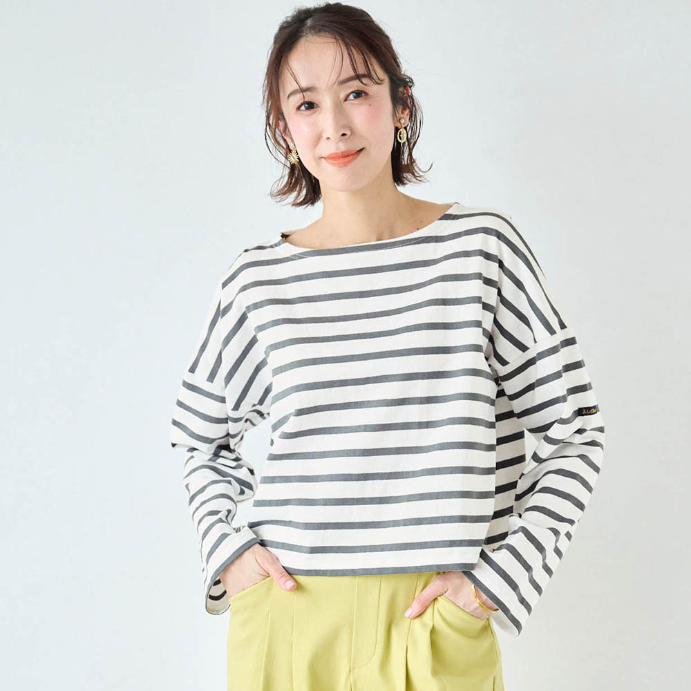 【ルミノア/Le Minor】ボーダーカットソー(PETIT COPAIN COURT) 【別注カラーあり】