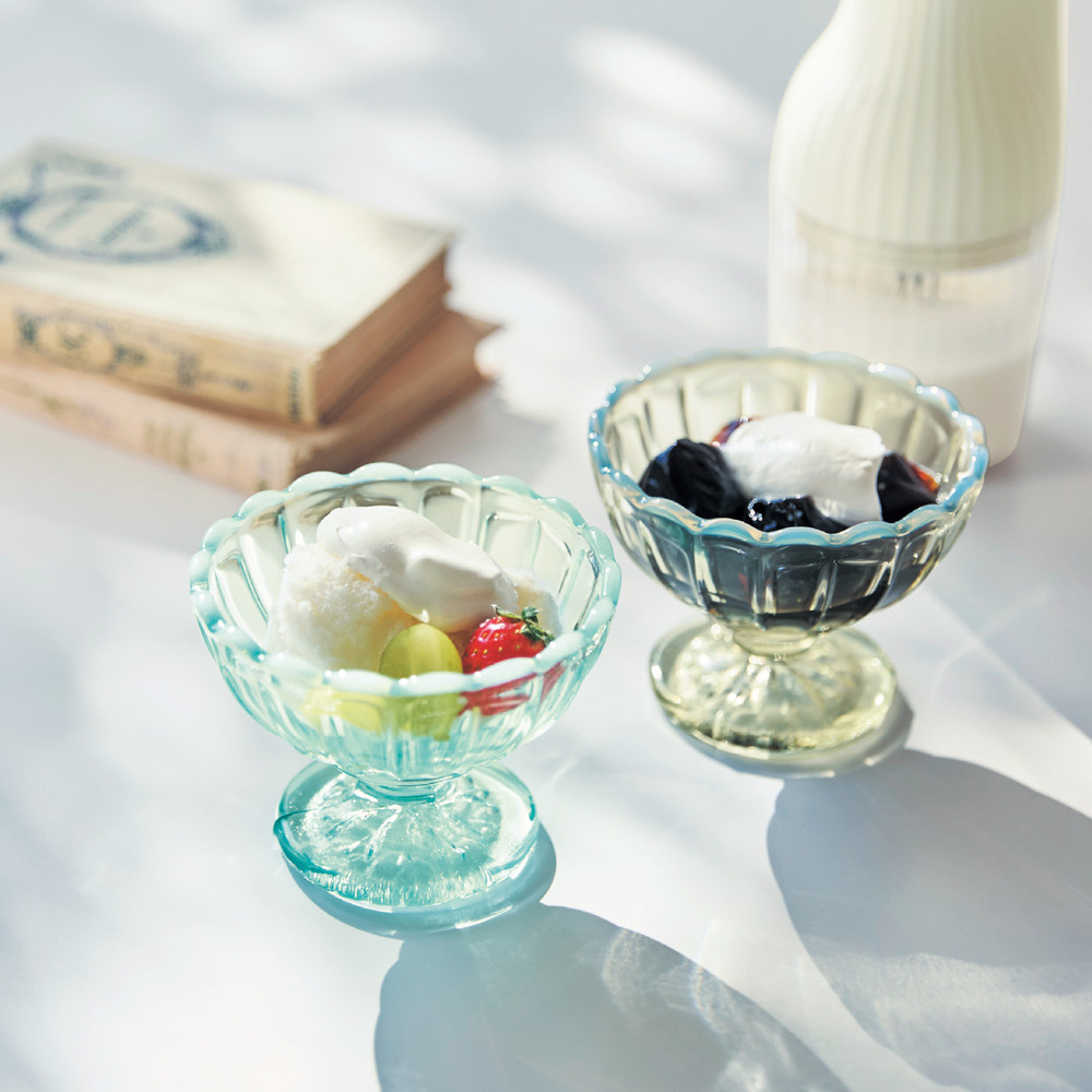 【廣田硝子】ガラスの丸フラッペ「雪の花」