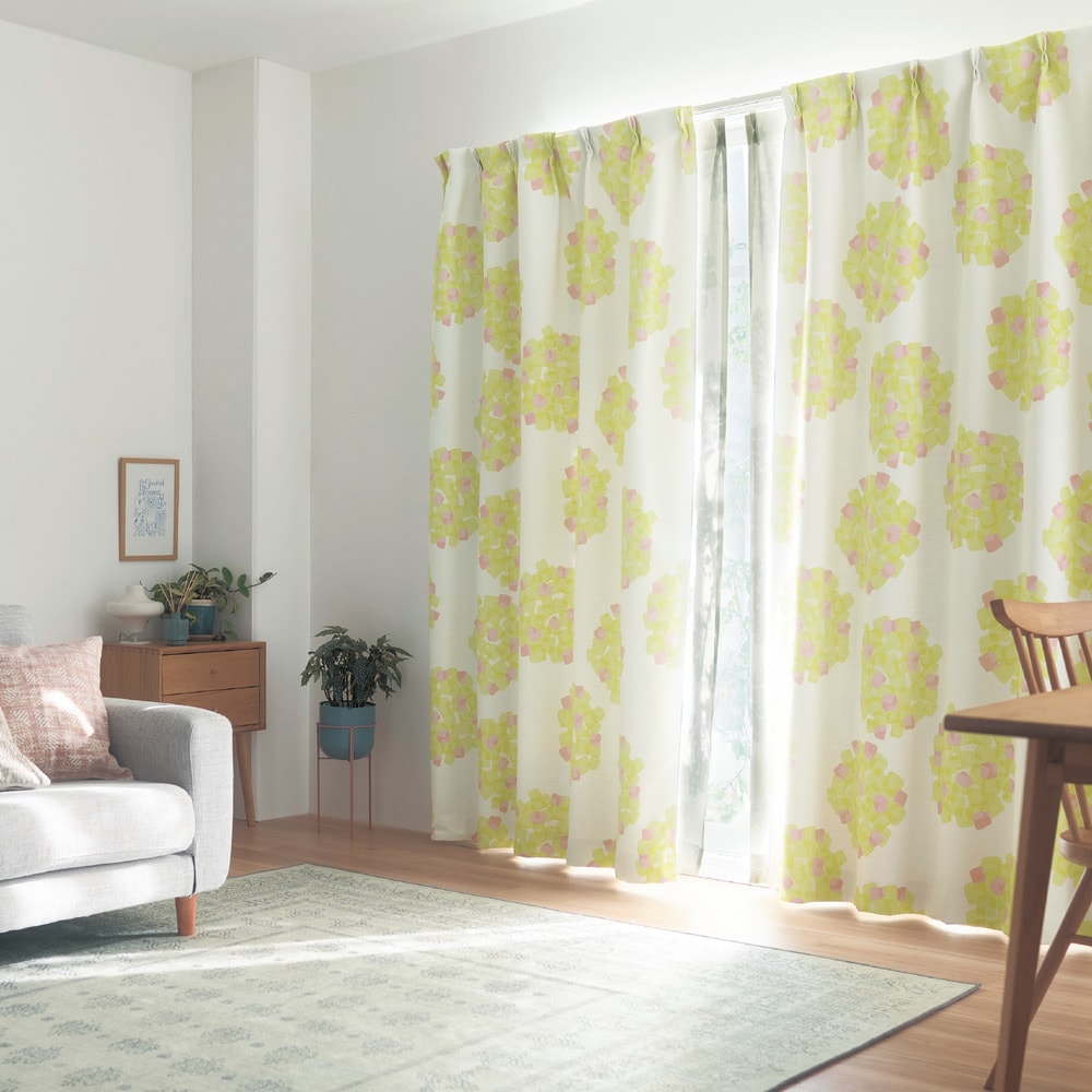 【ベルメゾン】北欧調デザインの遮光・遮熱カーテン