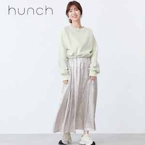 【ハンチ/hunch】裏起毛ドッキングワンピース