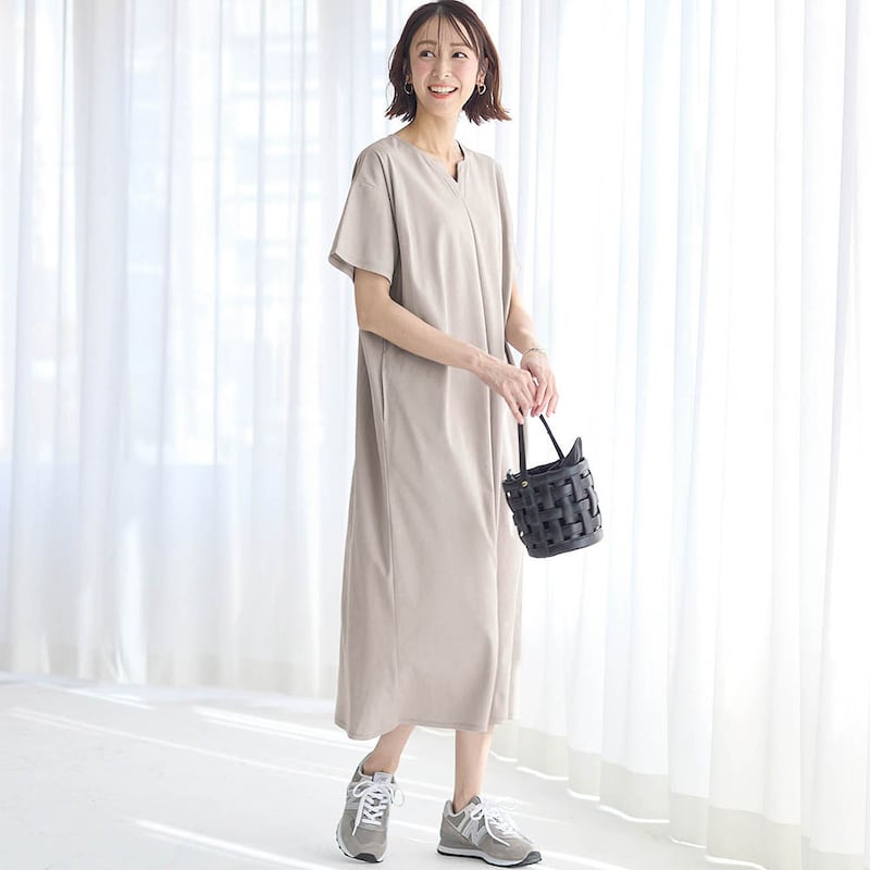 モデル身長169cm／M※写真は撮影用のため身丈+7cmになります。