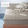 【ラブザリネン/Love the Linen】リネンコットンのボックスシーツ型敷きパッド