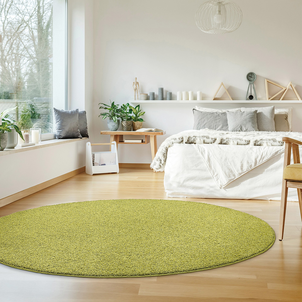 【ベルメゾン】ナイロン素材の毛足がへたりにくい抗菌・防ダニシャギーラグ