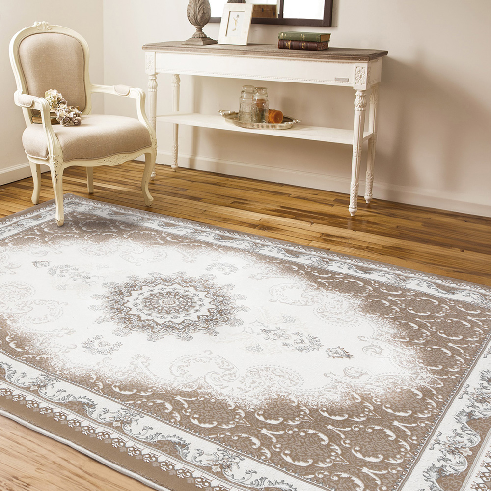 【ベルメゾン】アンティーク調デザインのウィルトン織り消臭・防炎機能付きラグ 【ベルメゾン】アンティーク調デザインのウィルトン織り消臭・防炎機能付きラグ