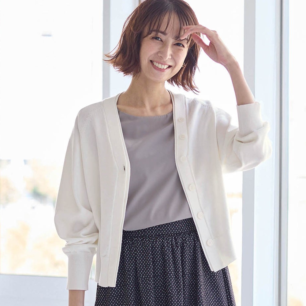 【スタイルノート/StyleNote】ショート丈ニットカーディガン