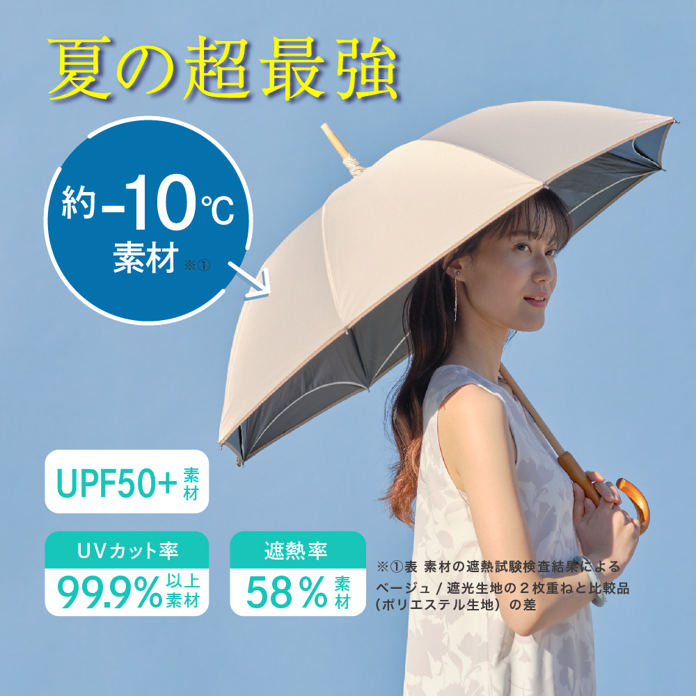 【超最強】二重張り長日傘【晴雨兼用】 【超最強】二重張り長日傘【晴雨兼用】